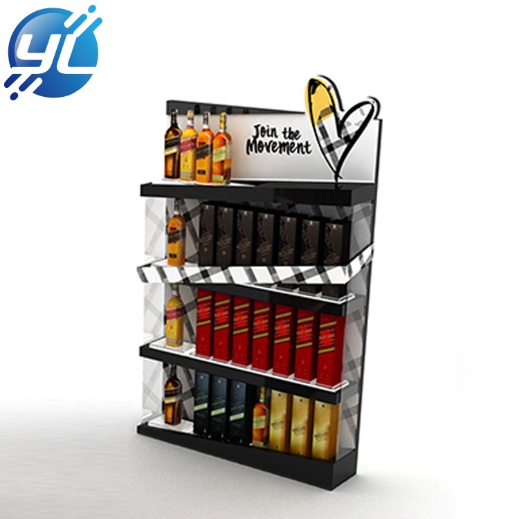 Customize new style liquor bottle display shelf or wine display cabinet