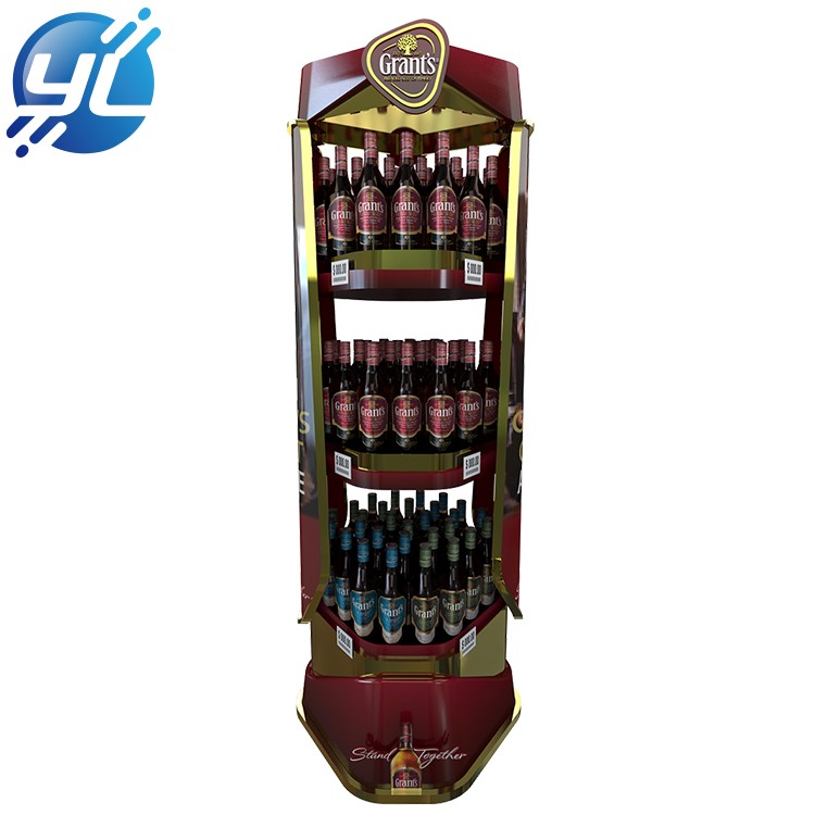 Customize new style liquor bottle display shelf or wine display cabinet