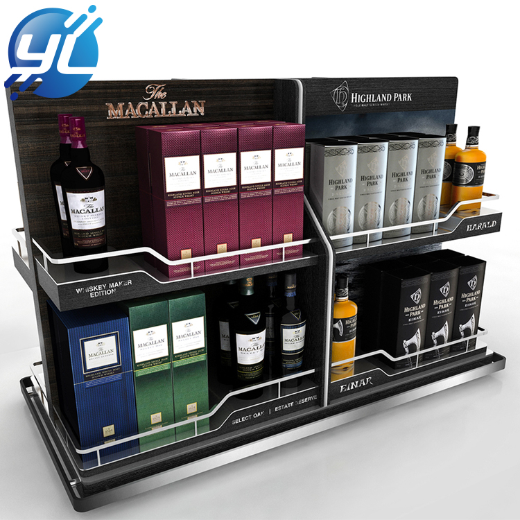 Advertising luxury wall wine display cabinet 