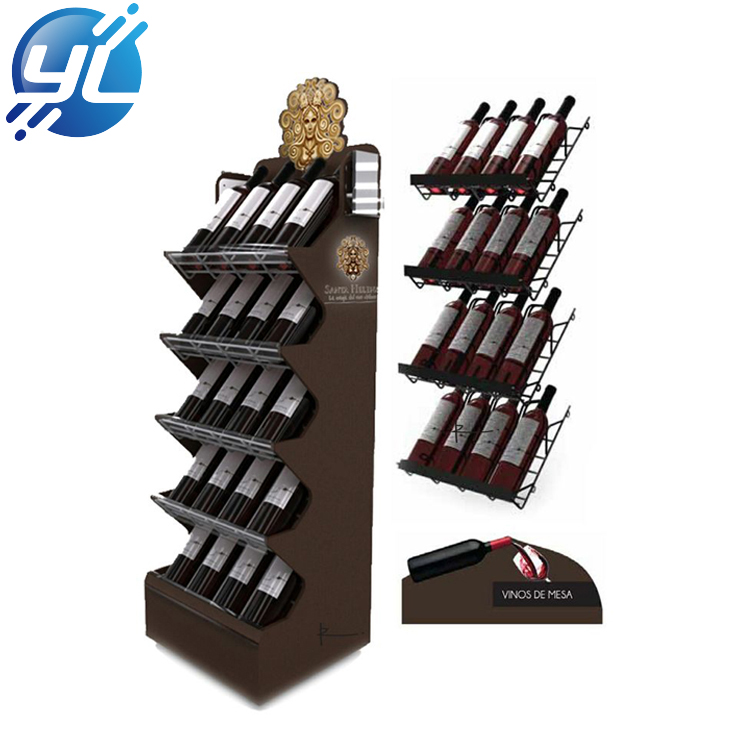 Advertising luxury wall wine display cabinet 