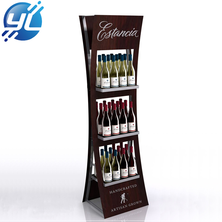 Advertising luxury wall wine display cabinet 