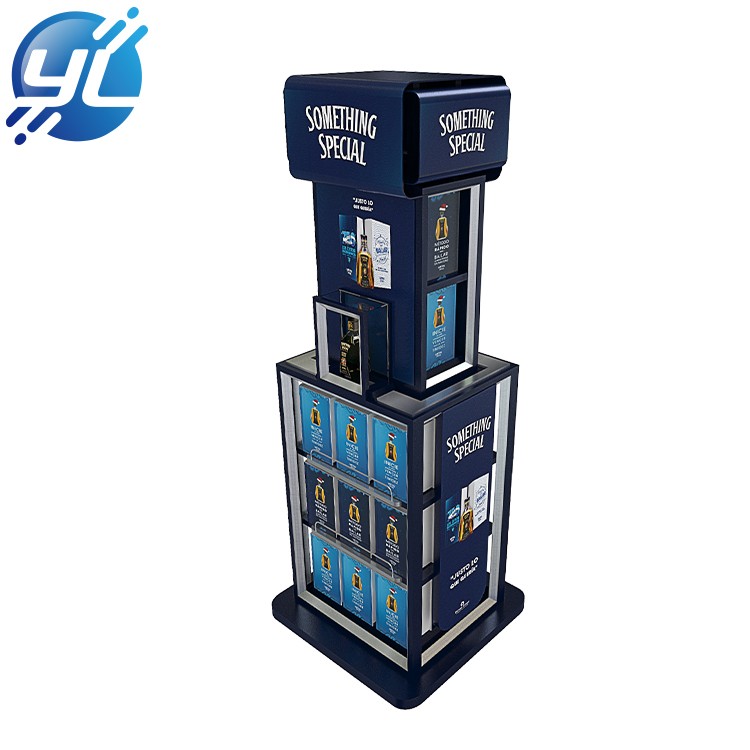 Advertising luxury wall wine display cabinet 