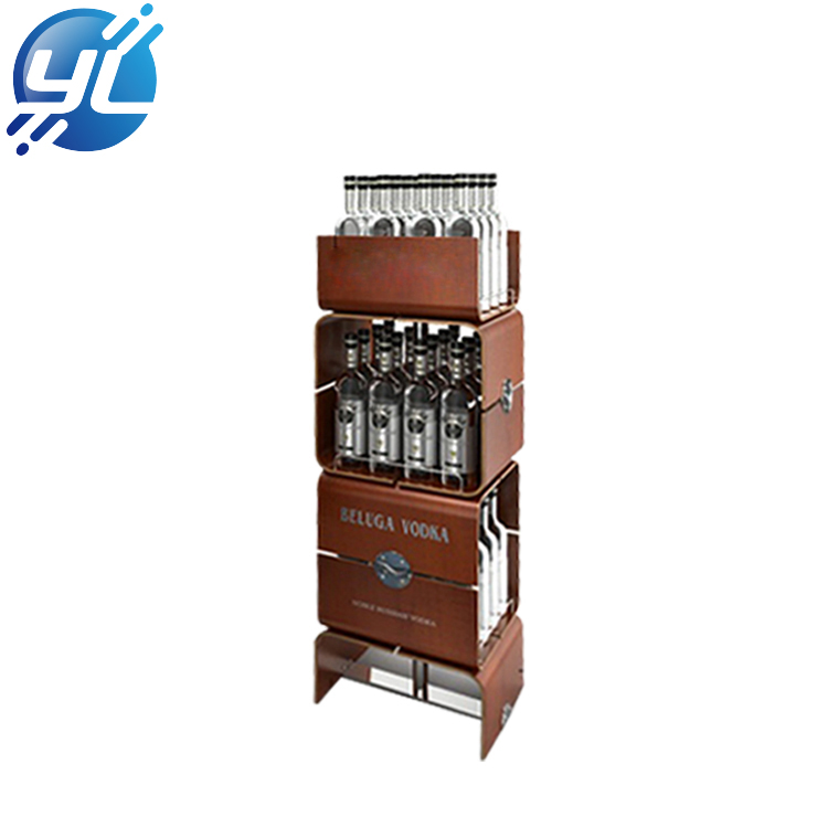 Advertising luxury wall wine display cabinet 