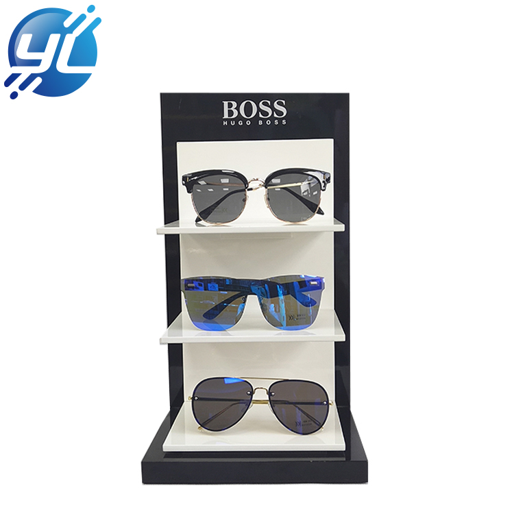 Custom cart glass cabinet for sunglasses display rack