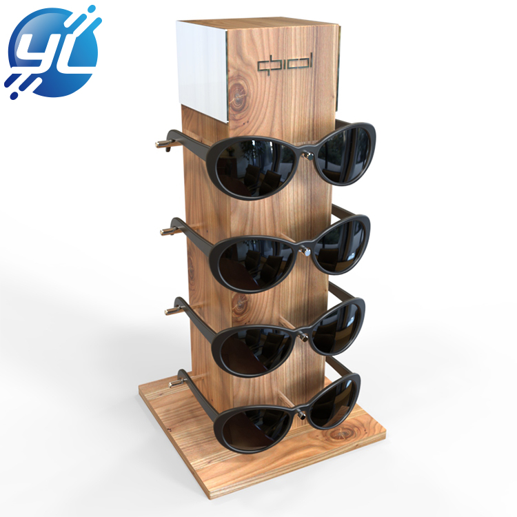 Custom cart glass cabinet for sunglasses display rack