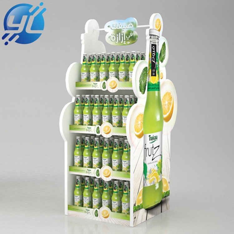 Supermarket metal soft drink display stand or beverage shelf