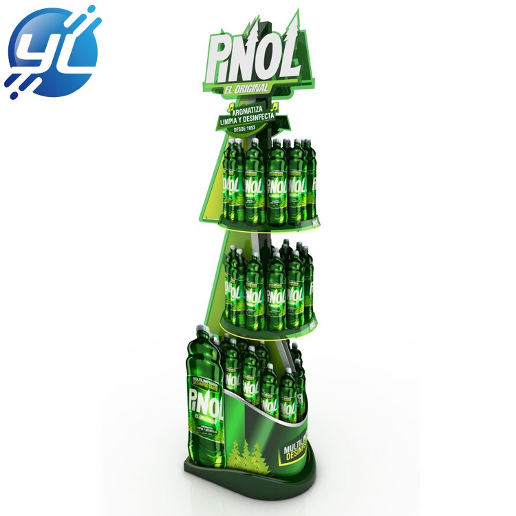 Supermarket metal soft drink display stand or beverage shelf