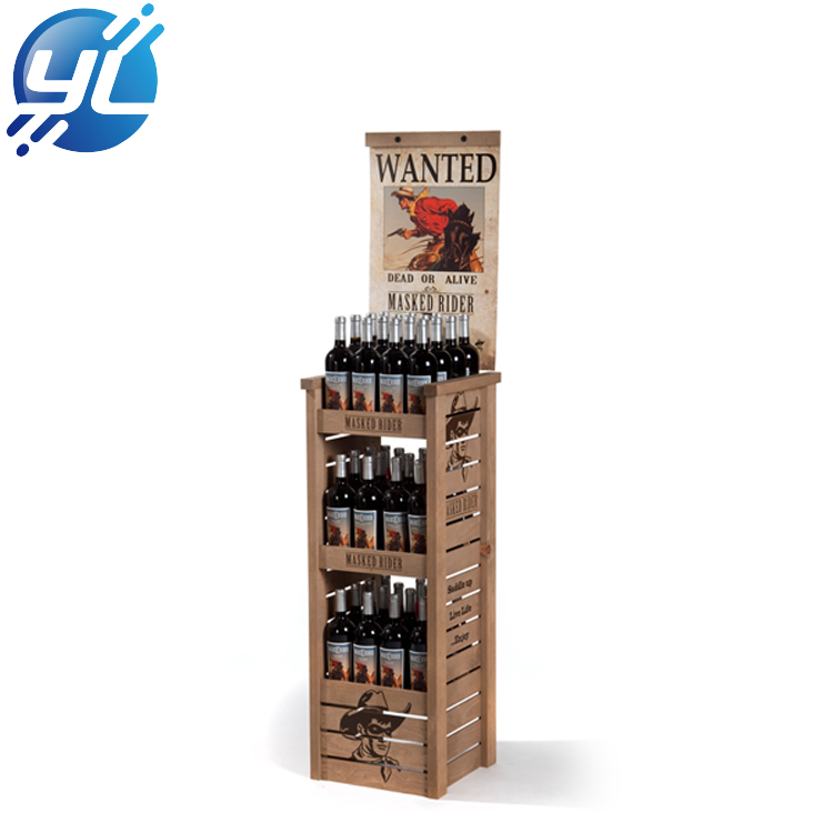 POP POS retail liquor bottle display shelf