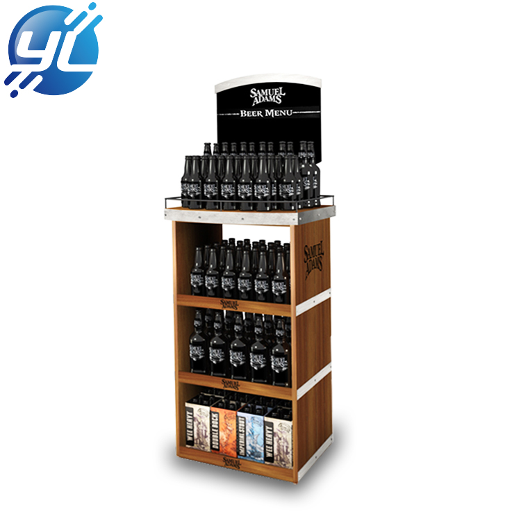 POP POS retail liquor bottle display shelf