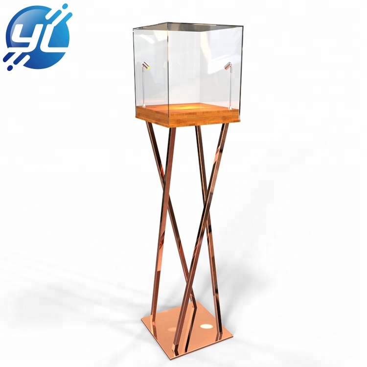 Hot sales acrylic wine bottle led display stand