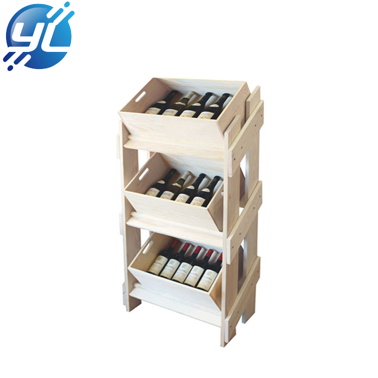 Excellent Quality Bottled Wine Display Rack Floor Stand Rack