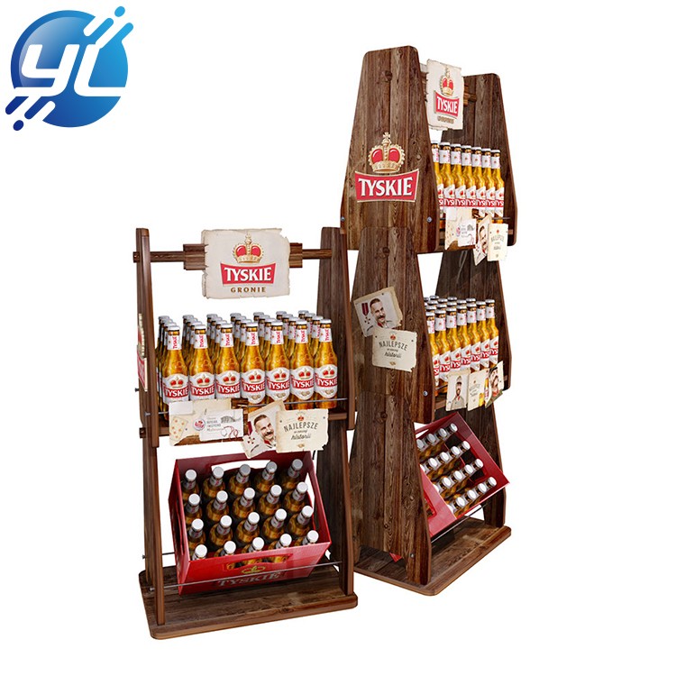 Free Custom Design Cheaper High Quality Promotion Beverage Floor Display rack