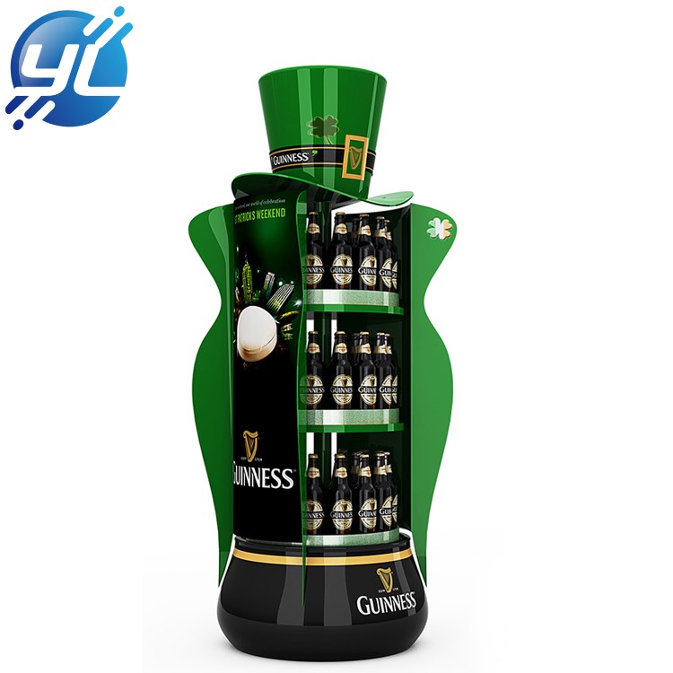 Free Custom Design Cheaper High Quality Promotion Beverage Floor Display rack