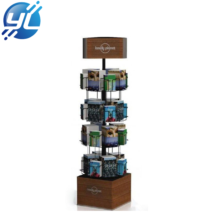 3 tier removable steel iron magazine rack newspaper display