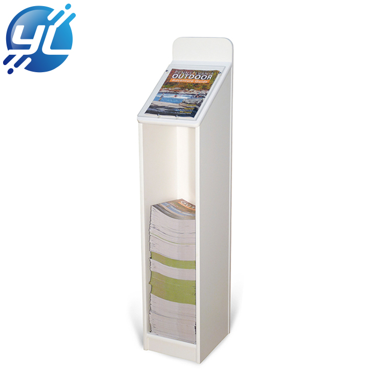 Custom library rotating bookmark single gift card book metal display stand