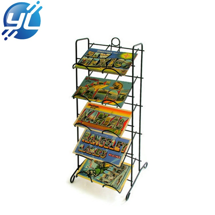 Custom high quality shop display book racks,wooden book display stands