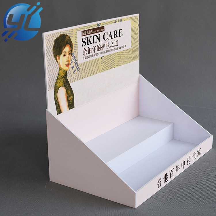 Luxury custom color printed pop up corrugated cardboard display stand