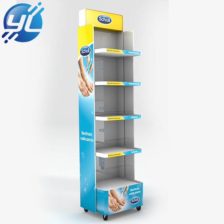 Customize POP/ POS floor standing advertising of foot care display rack