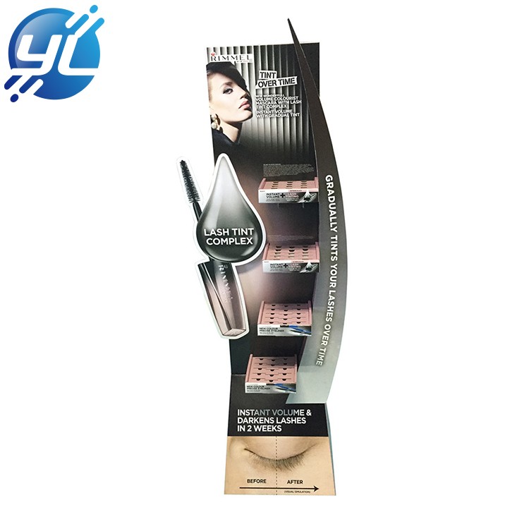 Good quality metallic floor display shelf cosmetics for pharmacy and convenient store