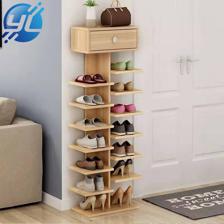 Free design wooden shoes display stands home floor display