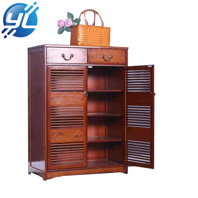 promotional wooden portable display shoe stand counter rack at chain store