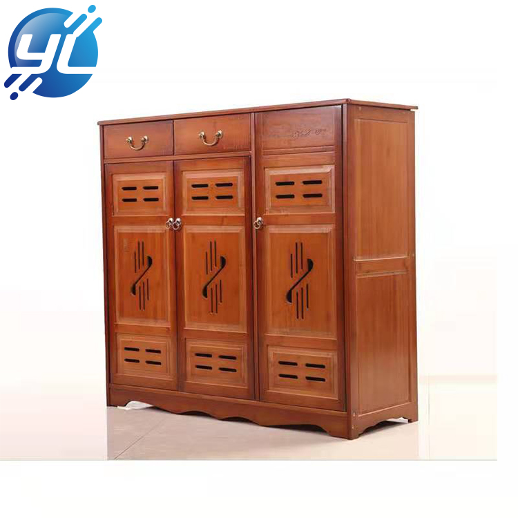 promotional wooden portable display shoe stand counter rack at chain store