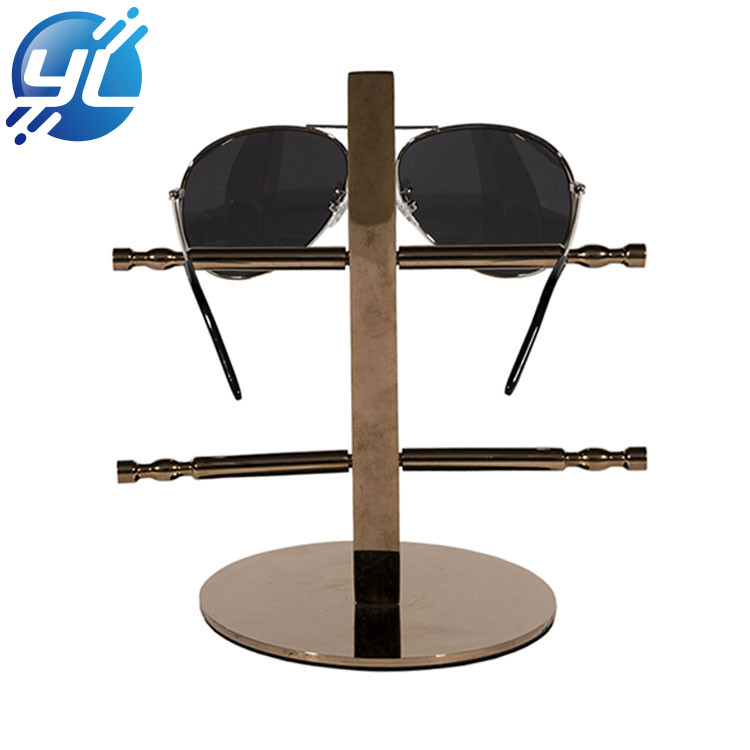 Top quality promotional stainless steel glasses display stand for sunglasses