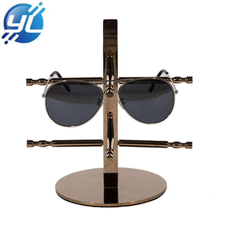 Top quality promotional stainless steel glasses display stand for sunglasses