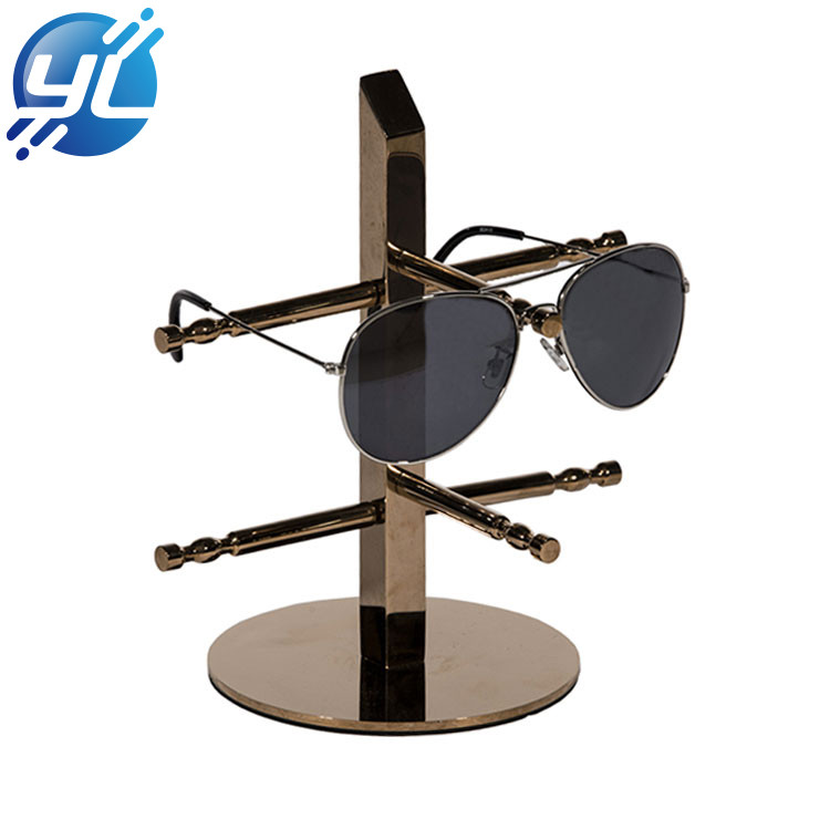 Top quality promotional stainless steel glasses display stand for sunglasses