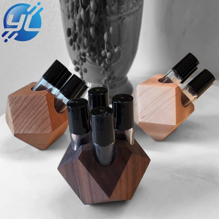 Essential Oil wooden shelf for cosmetics display