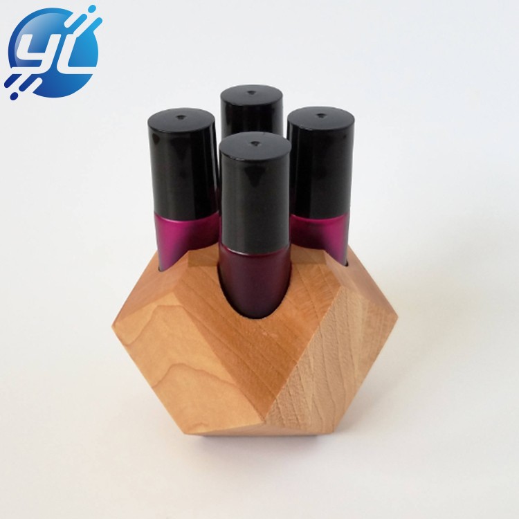 Essential Oil wooden shelf for cosmetics display