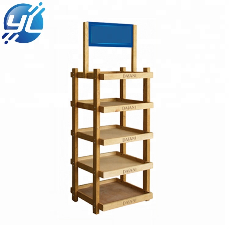 2019 Point hot sale pharmacy customized wood strong beverage display stand