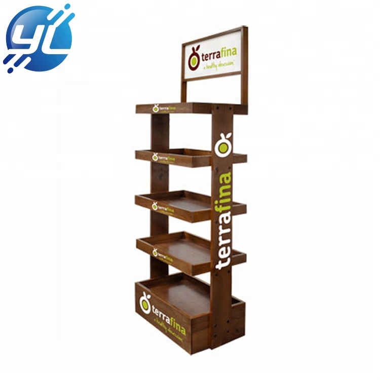 2019 Point hot sale pharmacy customized wood strong beverage display stand