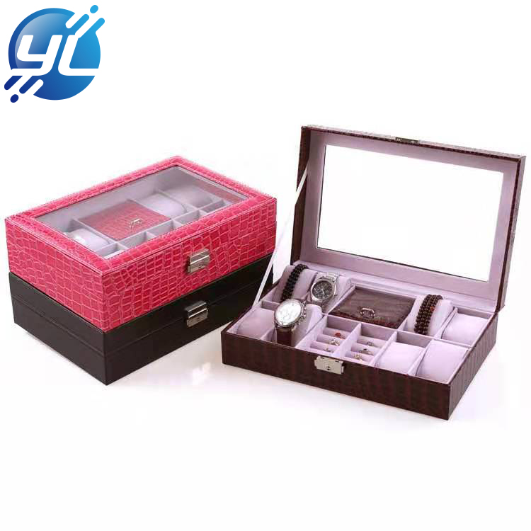 Customizable wholesale luxury wooden jewelry floor display box