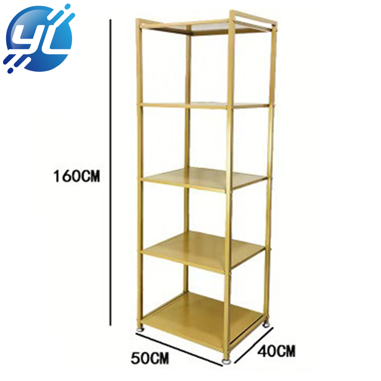 High-end tailor made clothing store fixture design shop fitting metal hanging clothes display racks