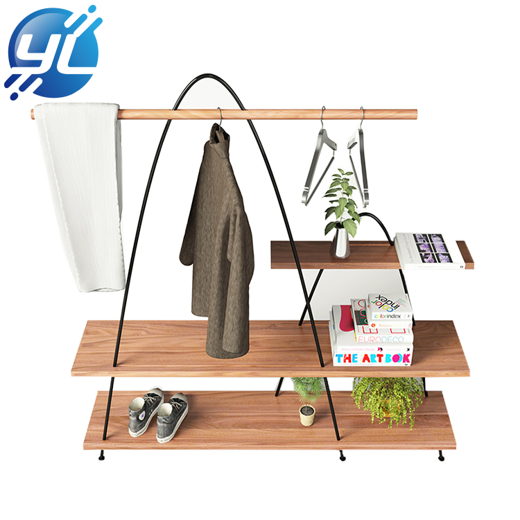 Clothing Modern Shop Counter Design Garment Store Display Stand Rack 