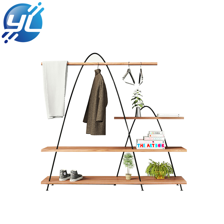 Clothing Modern Shop Counter Design Garment Store Display Stand Rack 