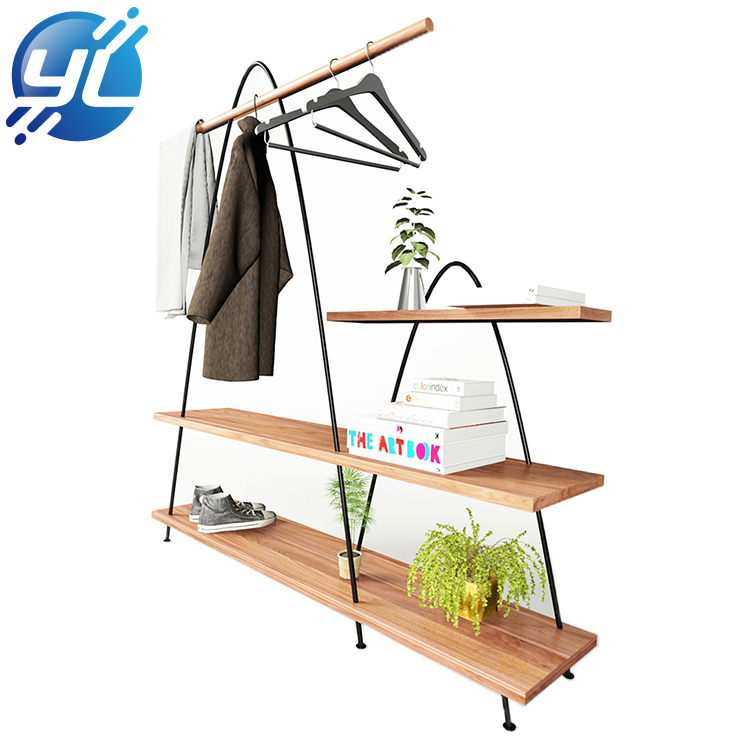 Clothing Modern Shop Counter Design Garment Store Display Stand Rack 