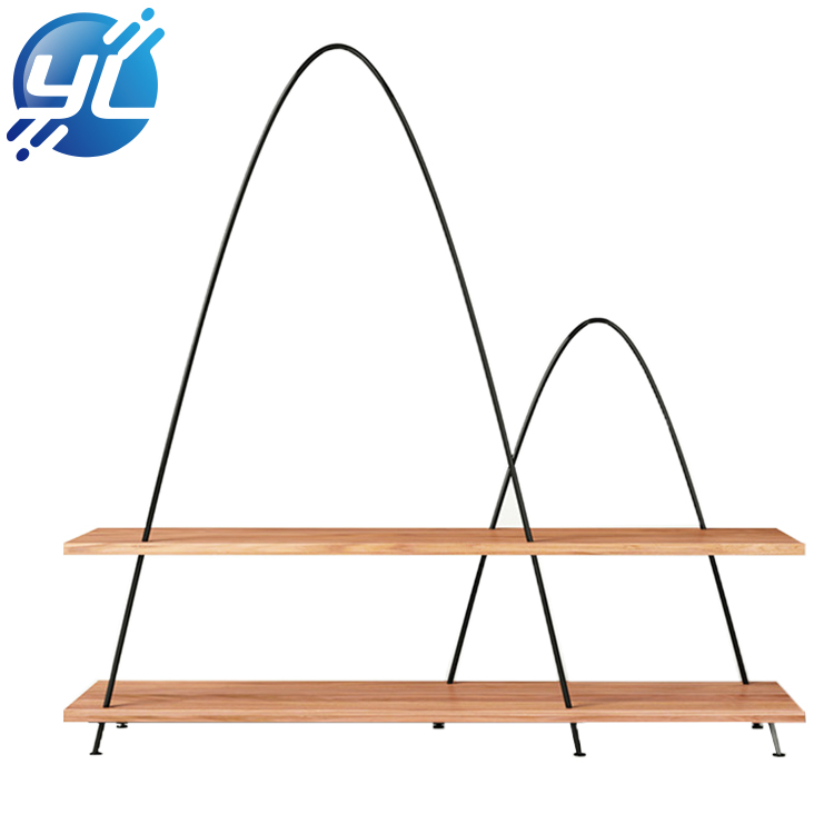 Clothing Modern Shop Counter Design Garment Store Display Stand Rack 