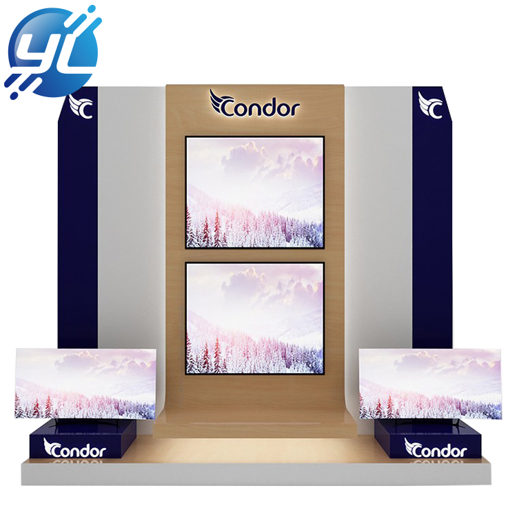 Custom Trade Show Display Modular Exhibition Display Stainless steel TV Stand