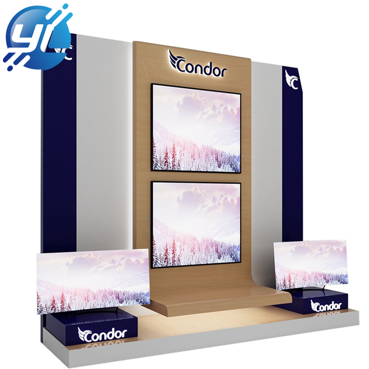 Custom Trade Show Display Modular Exhibition Display Stainless steel TV Stand