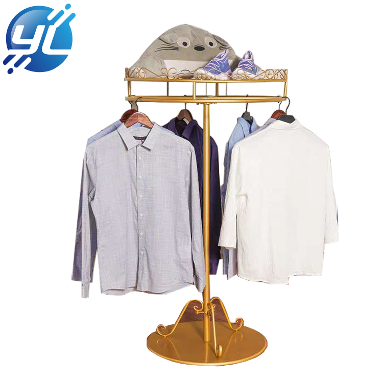 Heavy Duty Single Bar Garment Rail Clothing Throw pillow Display Rack