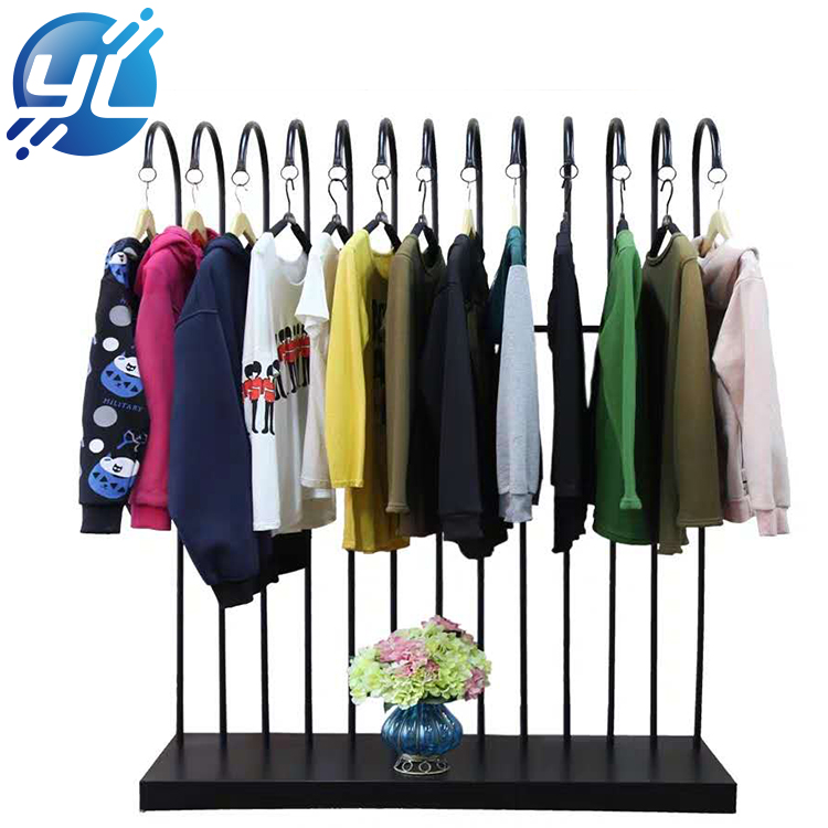 Portable ladies clothes Metal Gold Hanging Clothing Sample Display Rack 