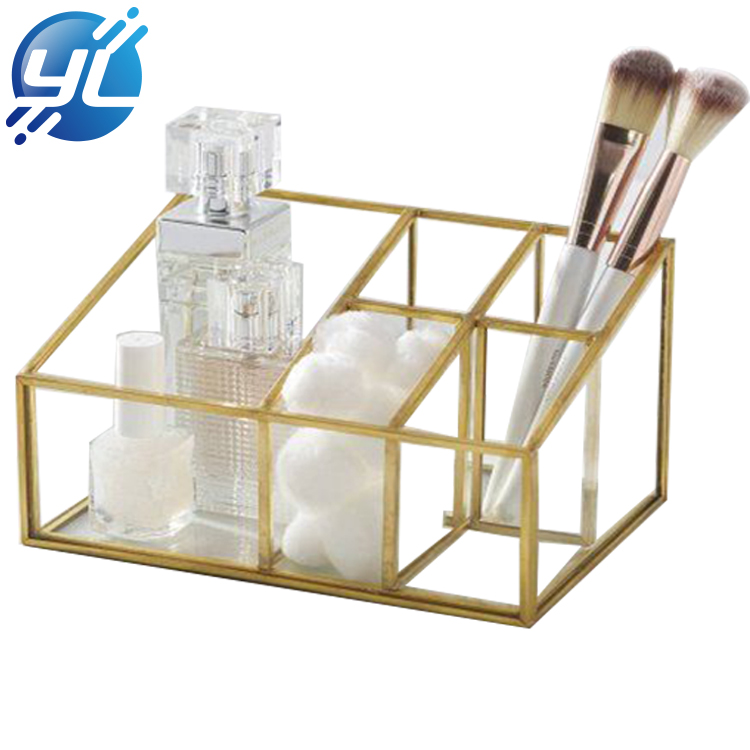 Fancy Crystal Desk Makeup Brush Display Stand Rack Custom Office Table Acrylic Pencil Holder