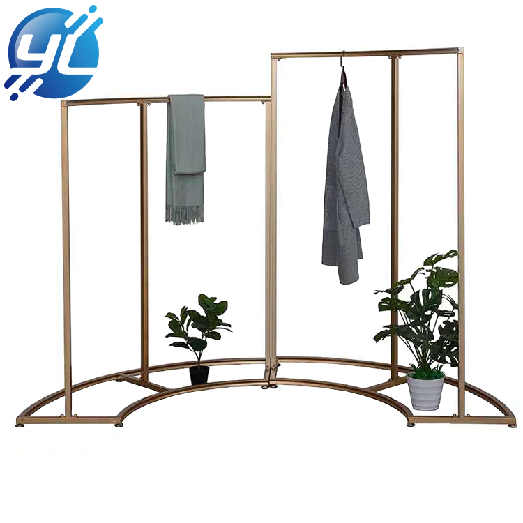 Customized Promotion Metal Floor Display Stand woman Clothing Display Rack For Supermarket