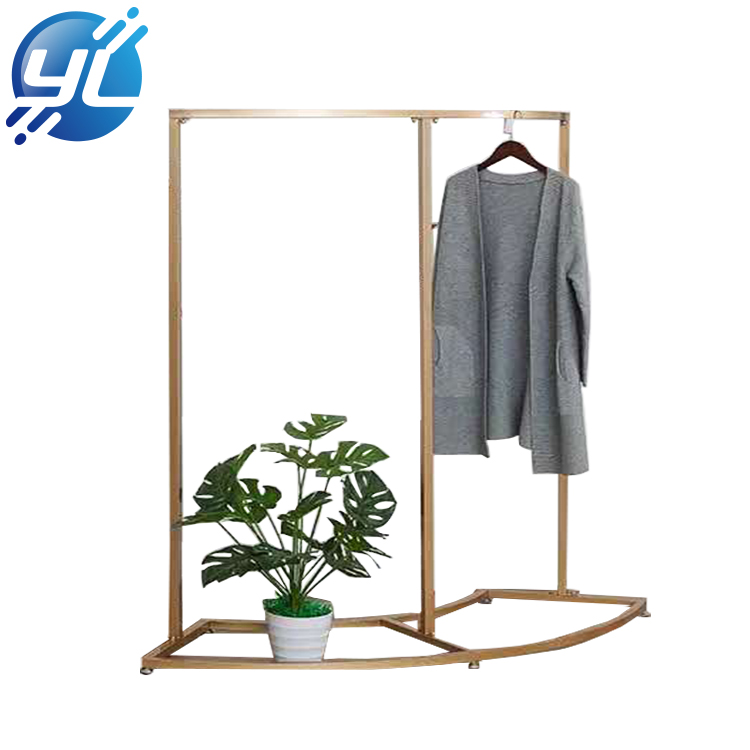 Customized Promotion Metal Floor Display Stand woman Clothing Display Rack For Supermarket