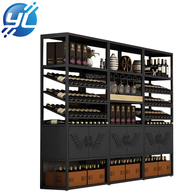 Modern design storage wooden wine cabinet for household furniture