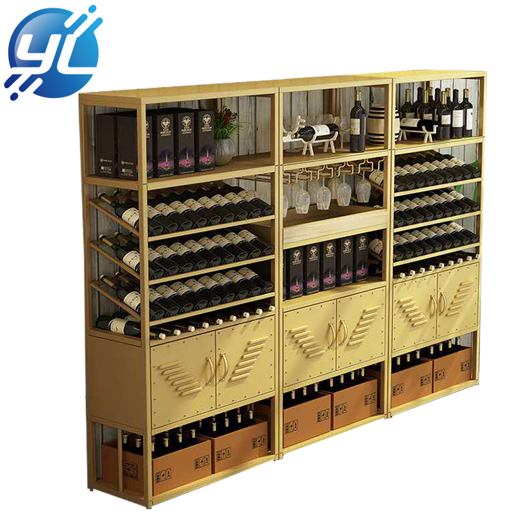 Modern design storage wooden wine cabinet for household furniture