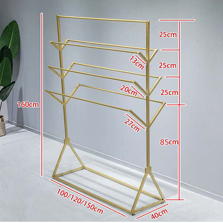 Multilevel High Quality Metal Scarf Display Stand for Wholesale