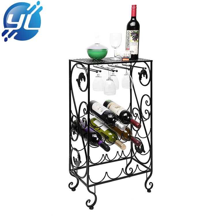 Made in China iron wire Material Merchandise Wine Display Stand